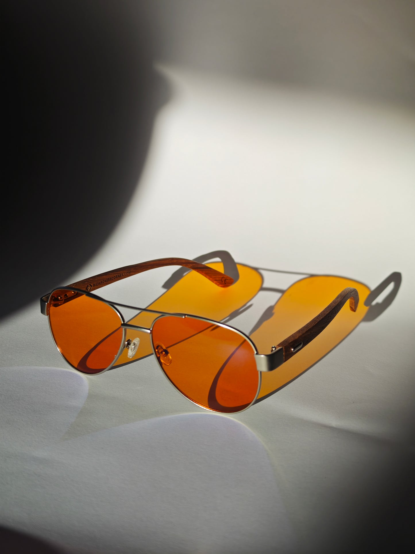 Blue Light Blocking Glasses | Wooden Aviator