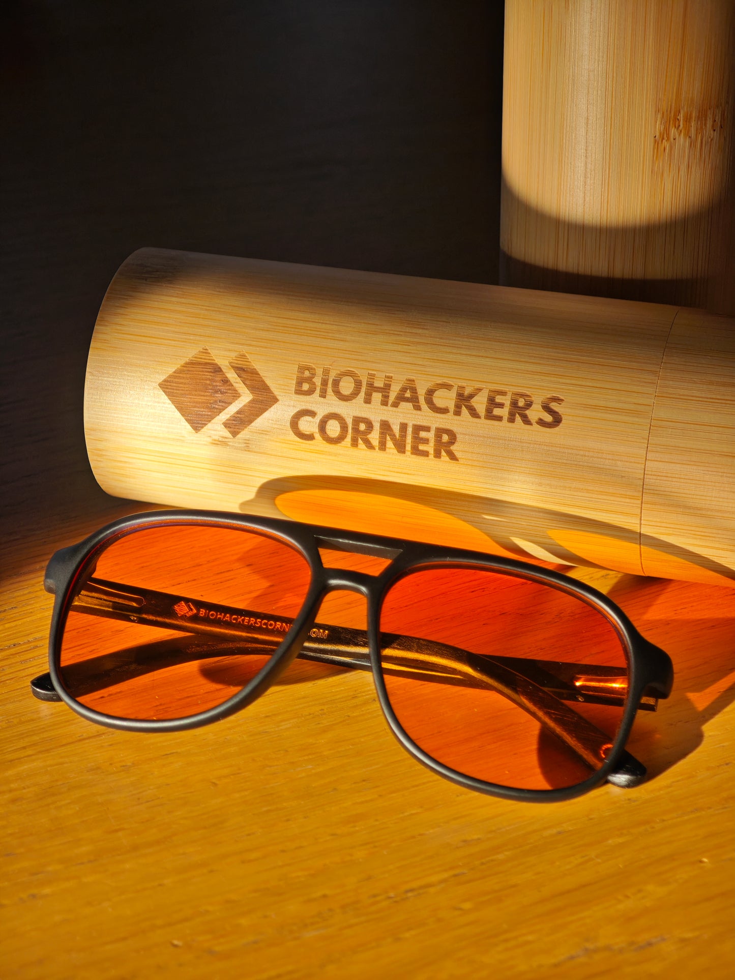 Blue Light Blocking Glasses | Wooden Aviator