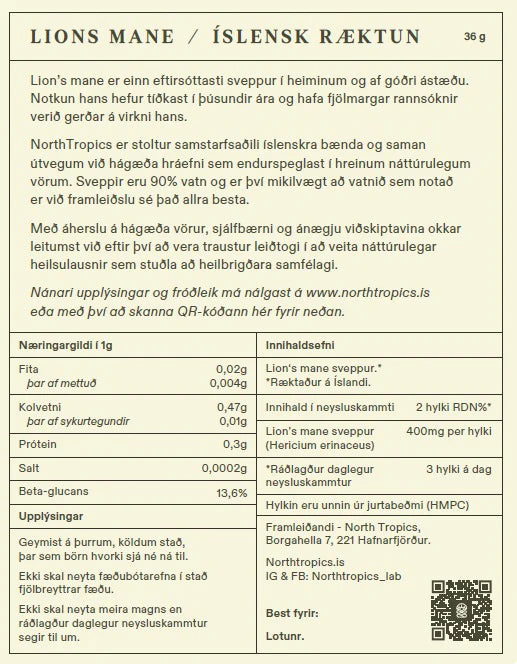 Icelandic Lion's Mane